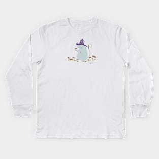 Truffle Picking Kids Long Sleeve T-Shirt